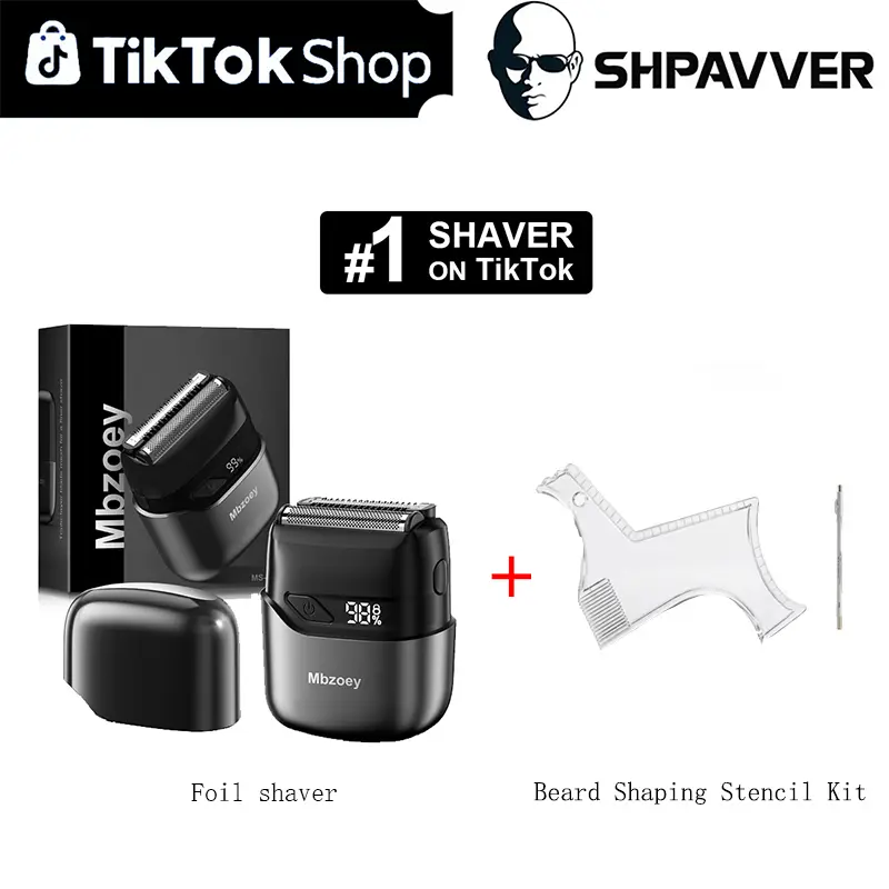 [Tiktokshopbacktoschool]Mbzoey Foil Shaver &Barber Kit Beard Shaper  Hair Beard Body & Nose,Gifts for Men Fathers Day Gift