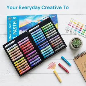 12/48 Color Bright Painting Oil Crayons, Safe Non-Toxic Durable, Ideal for Students Kids Artists Beginners, Art Activities Gift Box