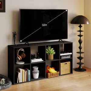 Book Storage 6-Cube White 8-Cube Black 9-Cube Cube Storage Organizer Open Cube Bookshelf with Removable Back Panels Display Storage Bookcase for Living Room Bedroom Entrance Hall