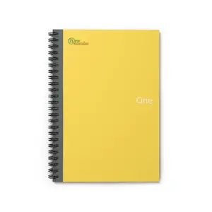Hard Cover Lined Journal Notebook  - Yellow notebook Ruled Line, 6x8 inches with 118 pages for Work, School, Home, Daily Planner,