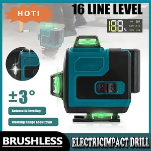 Fit Makita Lines Laser Level 4D High-Precision Green Line Self Leveling Portable 360 Green Beam Horizontal Vertical Laser Level