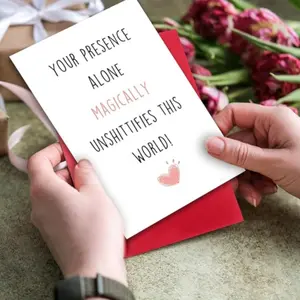 Funny Birthday Card for Best Friend, Humorous Design with Envelope, Perfect Comical Card for Unique Friendship Wishes, Positive Message Card