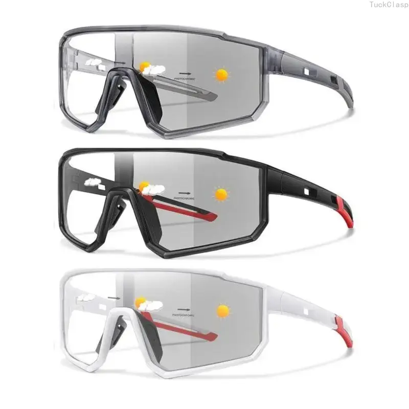 2026 New 3 packs Fashion Cycling Photochromic Sunglasses For Men Women Classic Casual Windproof Eyewear Outdoor Sports Fishing Baseball