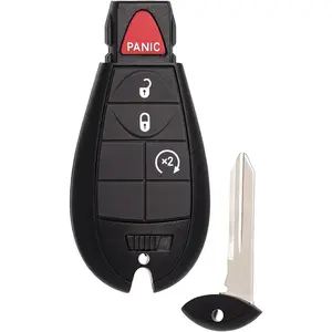 Dodge Ram 1500 Ram 2500 3500 4500 5500 Fob Fobik Replacement Fits for 2013-2021 2013 2014 2015 2016 2017 2018 Pickup Truck Entry Control GQ4-53T 56046955AG 56046955AA