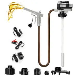 JEXUL 4.0 GPM Cordless Fuel Transfer Pump (Bare Tool), Compatible with Milwaukee M18 & DeWalt 20V Batteries, w/Universal Adjustable Drum Adapter For Automotive & Heavy Equipment