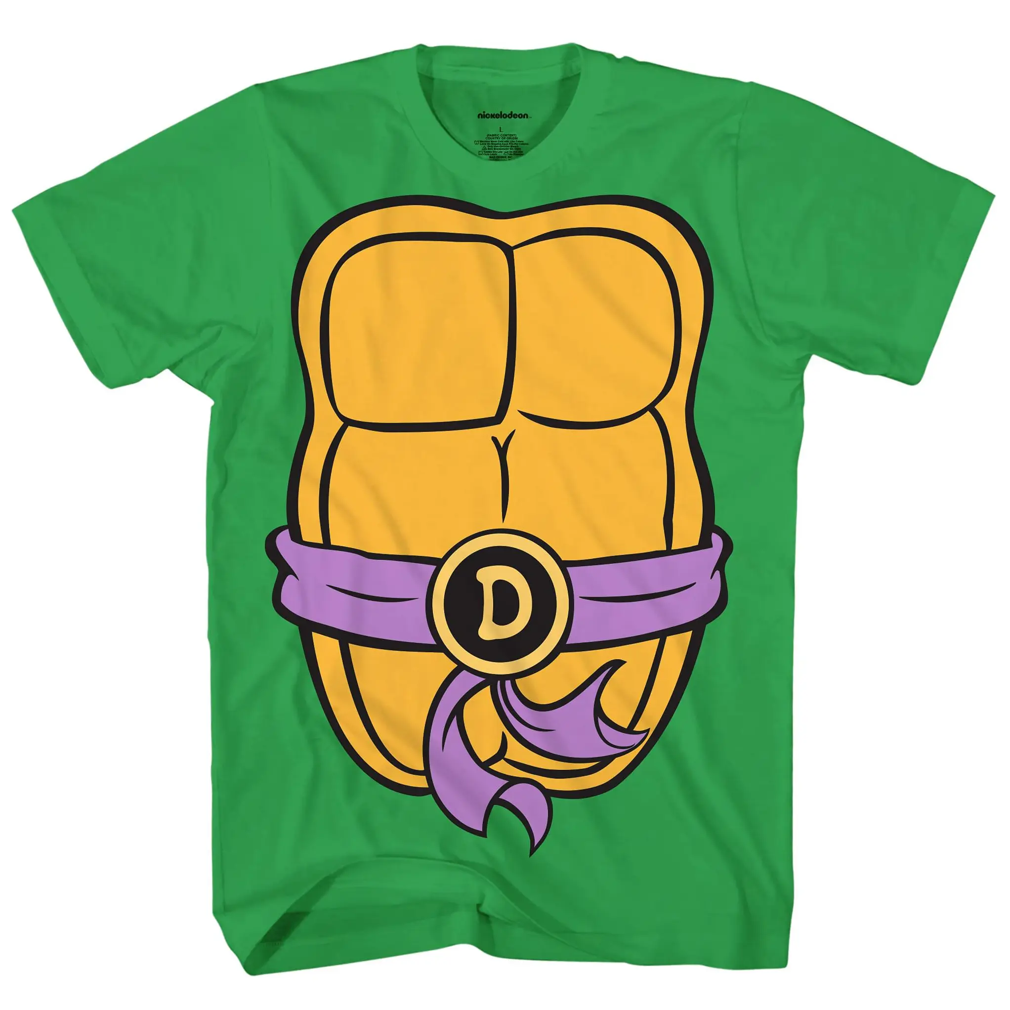 Teenage Mutant Ninja Turtles Shirt Boys' Donatello Short Sleeve Costume Top