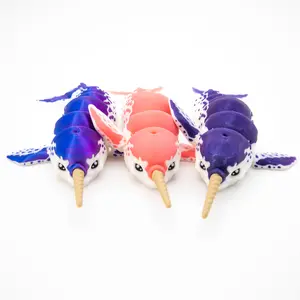 Narwhal Articulated Fidget - Articulated, Flexible, Fun - Perfect Gift for Narwhal and Ocean Lovers