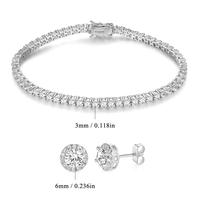 Clear + matching earring