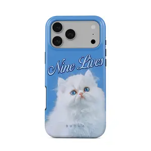 Nine Lives Phone Case by BURGA | Luxury Striped Aesthetic iPhone Case | Slim Shockproof MagSafe Cover | Trendy Colorful Design | Gift-Ready Case for iPhone 11–17 Pro Max