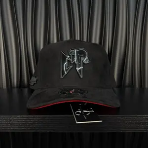 CT NATA SnapBack hat-black/red suede