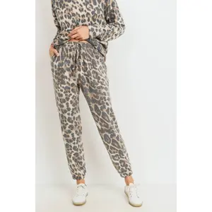Super Soft Leopard Knit Joggers