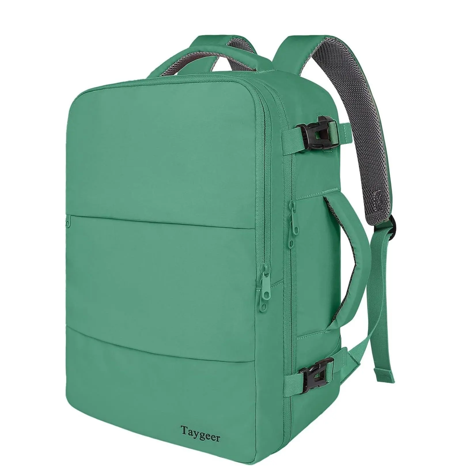 Travel Backpack for College Woman, Lightweight Backpack for 15.6 inch Laptop with USB Charging Port, TSA Friendly Bag for Women Traveling, Green