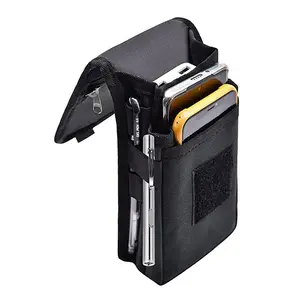 Men's Solid Color Belt Bag, Versatile Bag, Multi-functional Phone Wallet Bag, Phone Pouch Card Holder for Work, Travel, Camping, Barbecue, Rescue, Travel Essentials