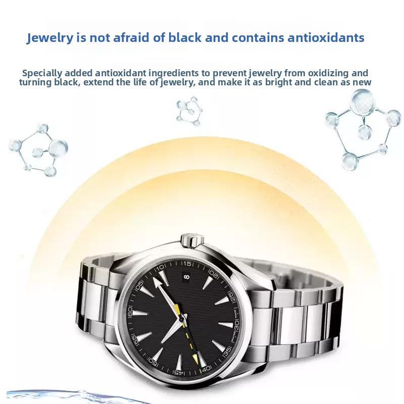 Jewelry Cleaner Non-Damaging to Gold and Silver Silver Washing Water Rust Removal Dust Removal Jewelry Care Maintenance Solution Restoration Refurbishment Spray Household