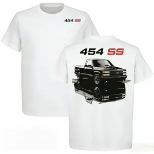 Chevy Dual Threat 454 SS The OG Performance Truck , Full Colour T-Shirt Unisex Ultra Cotton T-Shirt OBS Trucks Cotton Short Sleeve Streetwear Top Menswear Car Enthusiast Gift For Men