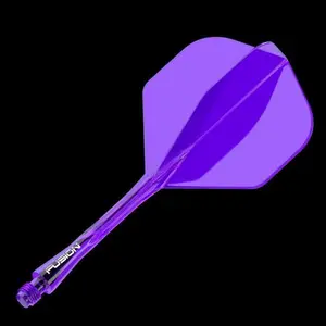Winmau Fusion Integrated Flight & Shaft #2 Shape - Intermediate- Purple
