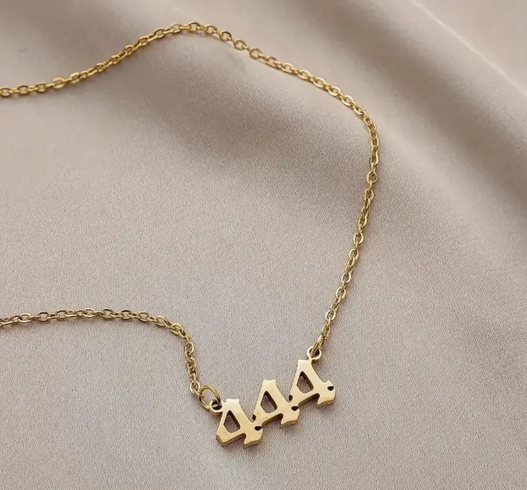 Angel Number Necklaces Stainless Steel Hypoallergenic Daily Wear Protection