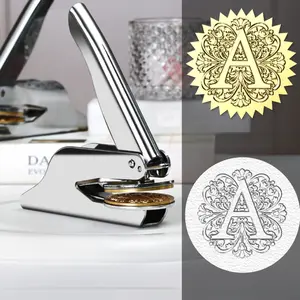 26 alphabet stamps with letters floral themes, minimalist style, 304 stainless steel handle, brass model material, DIY copies wedding invitations, business cards, letter paper, envelopes, invitations, documents, other alphabet stamps