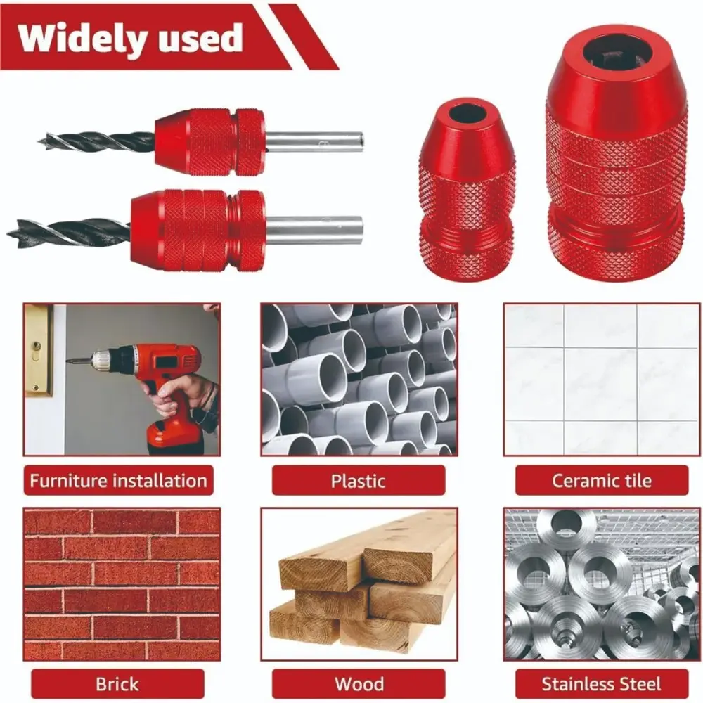 Adjustable Drill Bit Stop Collar Set | Drill Depth Control Rings for Woodworking & Precision Drilling Tool Accessories