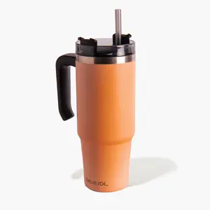30oz Tumbler Mug - White to Orange