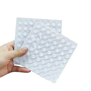 128 Counts Multipurpose Adhesive Bumper Pads Clear Silicone Protection for Furniture