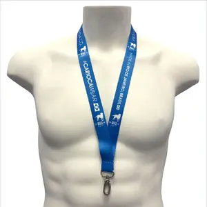 LOGOTIPO LANYARD Black, Blue, Red And White - Keychain Holder