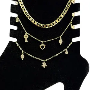 14K Gold Plated Ankles Bracelet with Adjustable Design & Water Resistant Feature Perfect for Everyday Wear