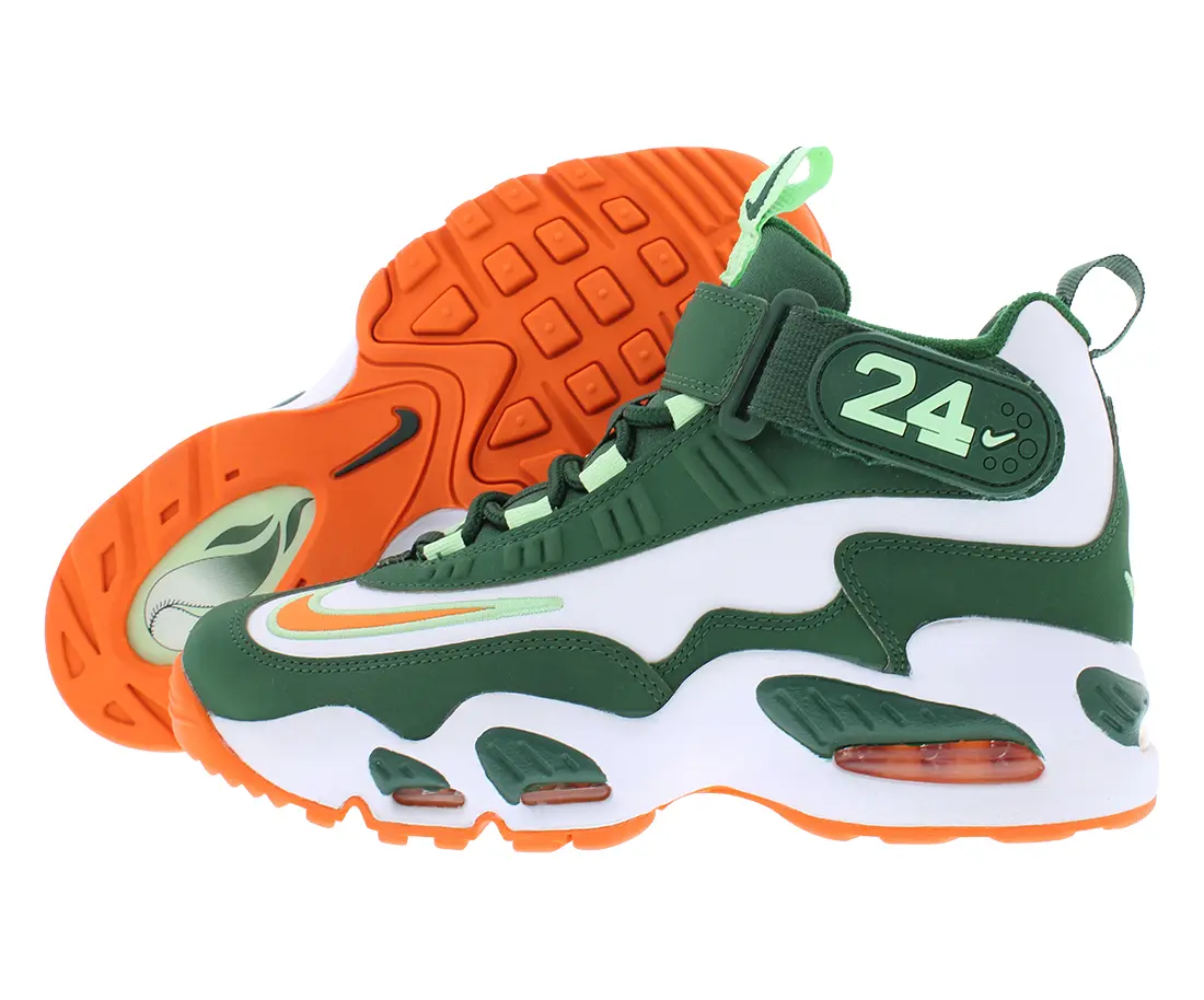 Nike Air Griffey Max 1 BG GS Boys' Lace-Up Sports Shoes, Rubber Sole, for Outdoor & Athletic Activities, Classic Kid's Sneakers, Cushioned Kid's Sneakers