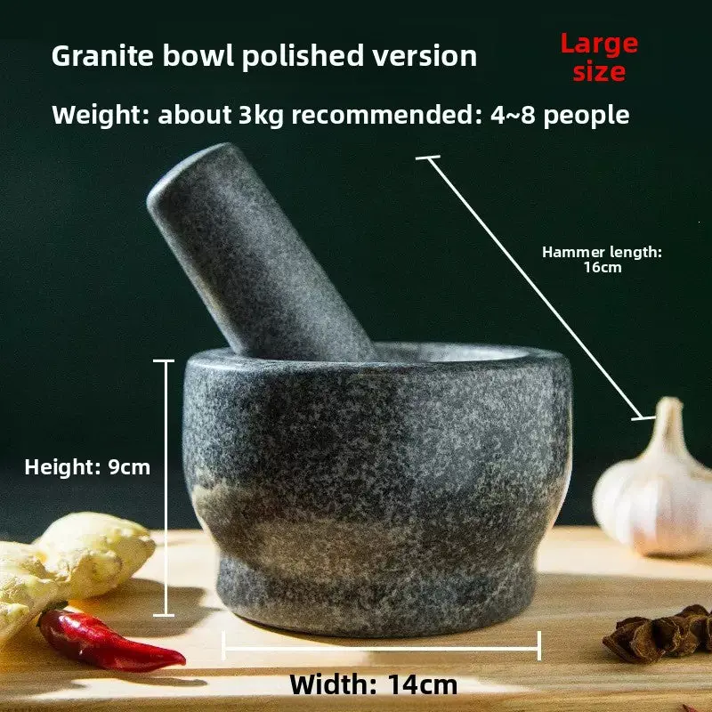 BlackFlowerStone Bowl Large Polished