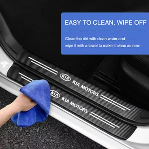 Kia Car Door Protector Sticker, Anti-Scratch & Scratch Guard, Decorative Strip for Kia Cars, Car Decals, Durable Auto Accessories