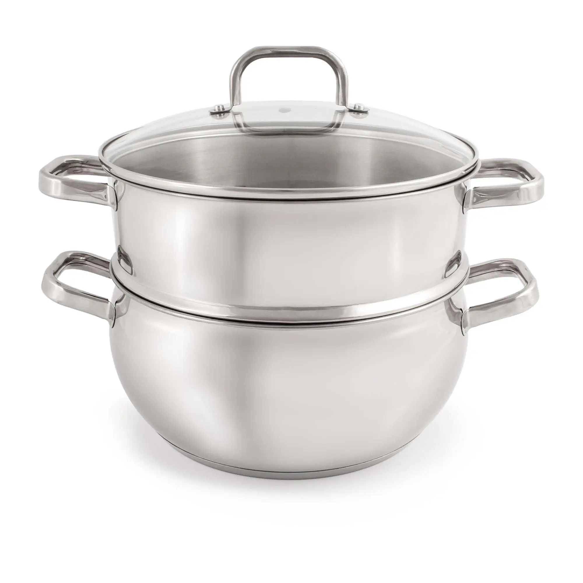 BergHOFF Belly Shape 3pc 18/10 SS Steamer Set