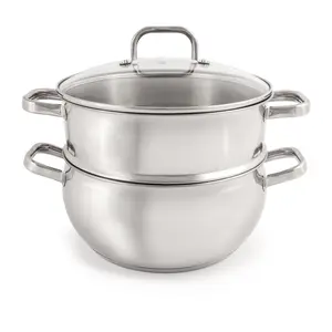 BergHOFF Belly Shape 3pc 18/10 SS Steamer Set