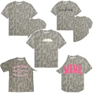 {Full Size S-5XL} Mossy Oak Bottomland Camo T-Shirt PRE Pink Mama Fieldstone Roost Graphic Tee Unisex Hunting Shirt Turkey Duck Dog Print Outdoor Streetwear Casual Top Breathable Lightweight Cotton TikTok Shop US Trendy Outfit
