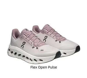 Trendy Pink & White Gradient Sneakers - Stylish Hollow Sole for Streetwear & Daily Outfits