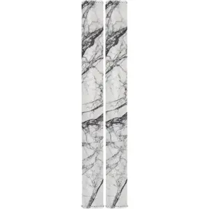 Stylish Marble Refrigerator Door Handle Covers Set of 2,Modern White Gray Kitchen Appliance Handle Covers Decorations for Refrigerator Microwave Stove Oven Dishwasher, Fridge Handle Protector