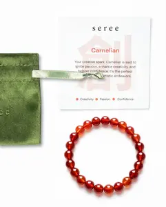 Manifest Collection | Confidence — Red Crystal Beaded Bracelet