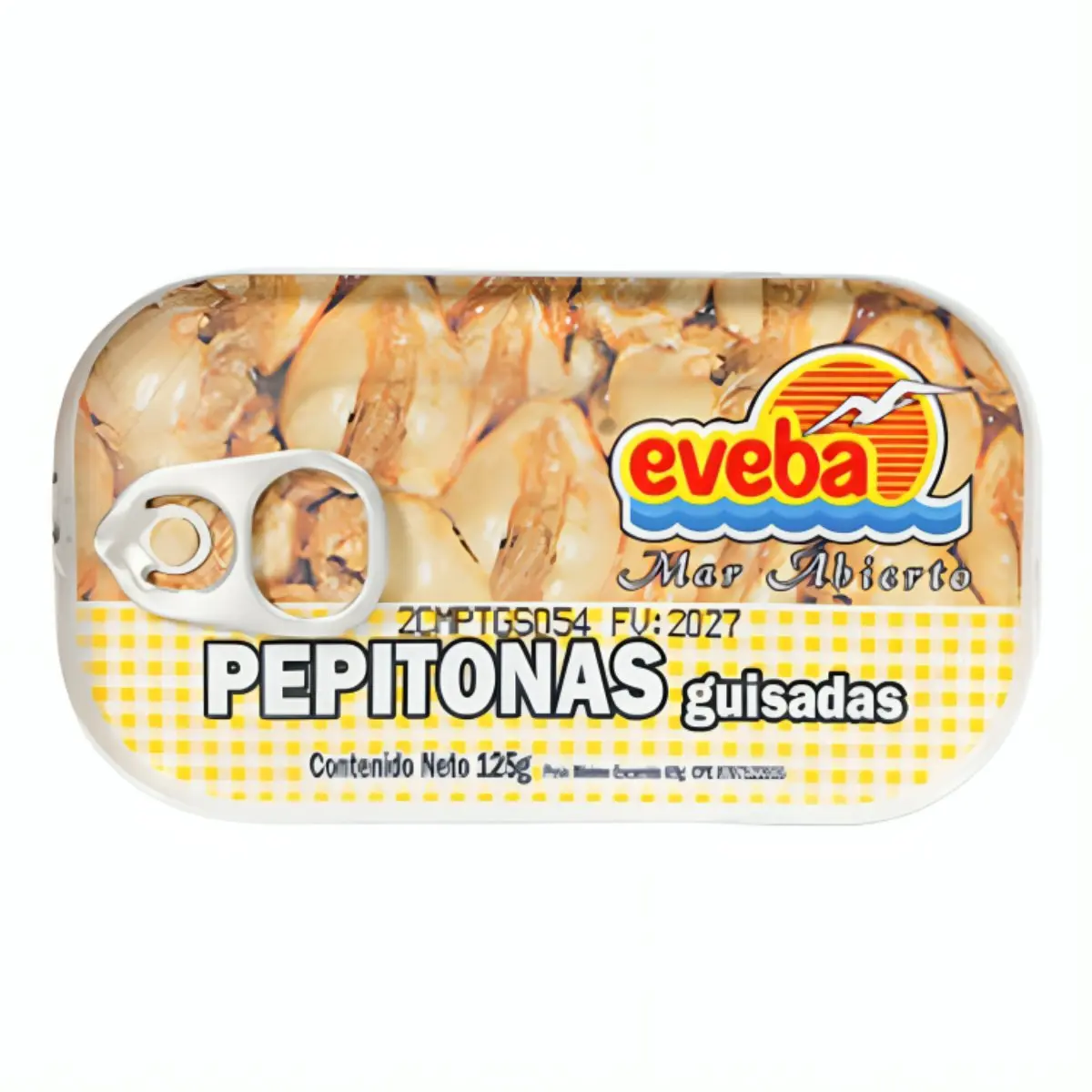 Eveba Pepitonas Guisadas 125g | Venezuelan Seasoned Clams, Ready-to-Eat Seafood