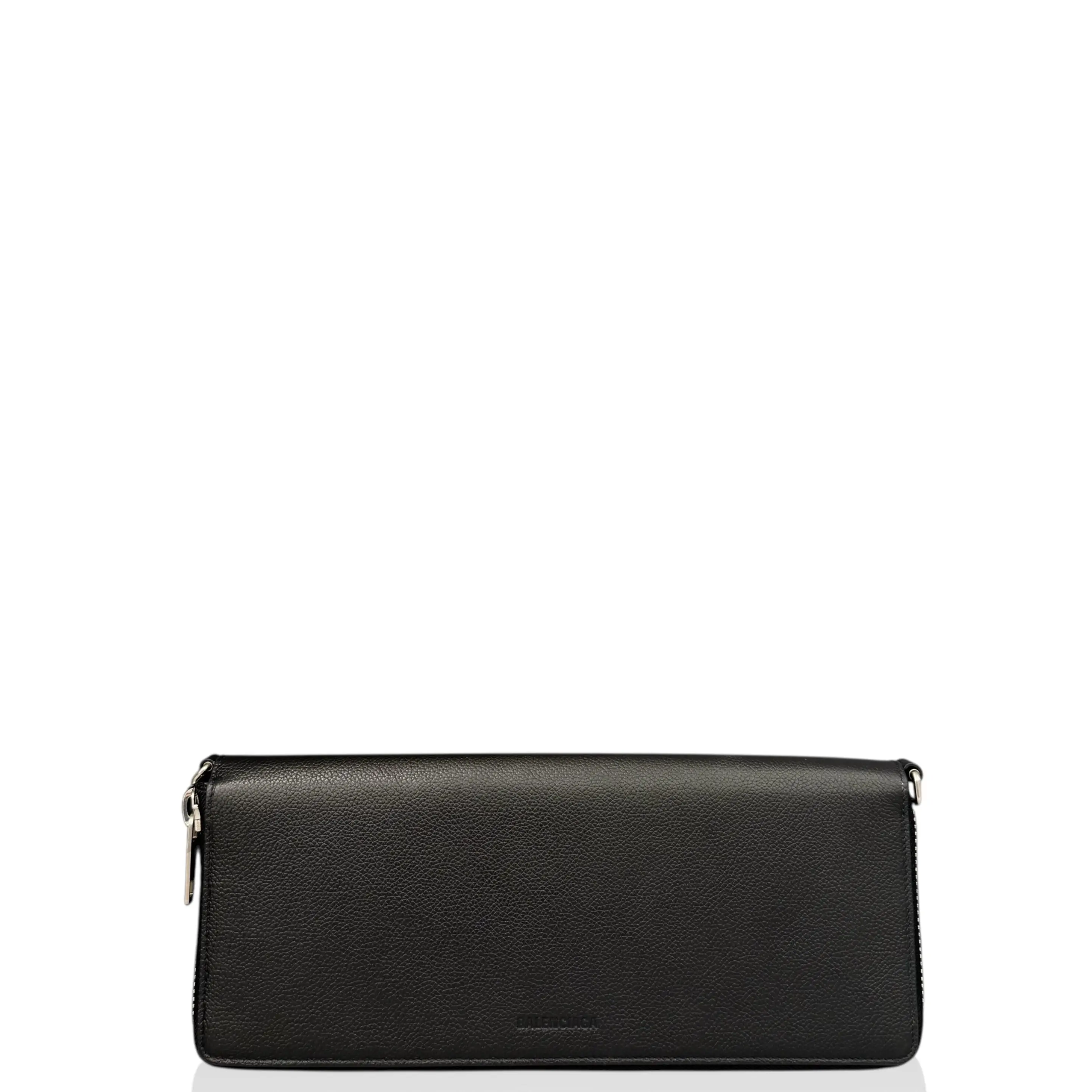 Pre-owned Balenciaga Leather clutches & wristlets Clutch Hammered Calfskin Black (jy031026a6)