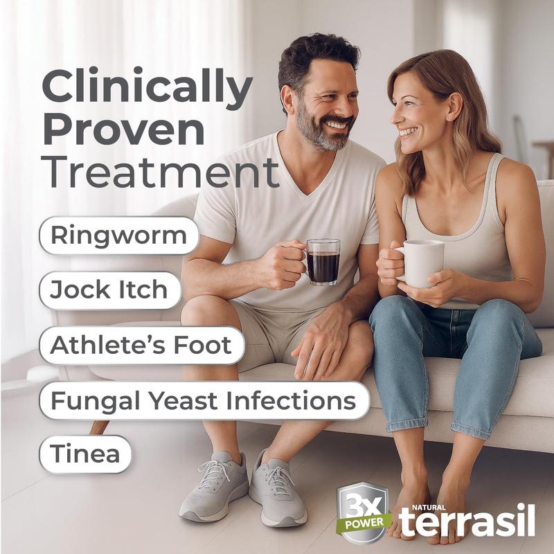 Terrasil Clotrimazole Antifungal Cream for Fungal Yeast Infections Jock Itch Athletes Foot Fungus Ringworm Treatment for Men & Women with Activated Minerals | Clinically Proven Treatment of Skin Fungus | Hypoallergenic for all skin types