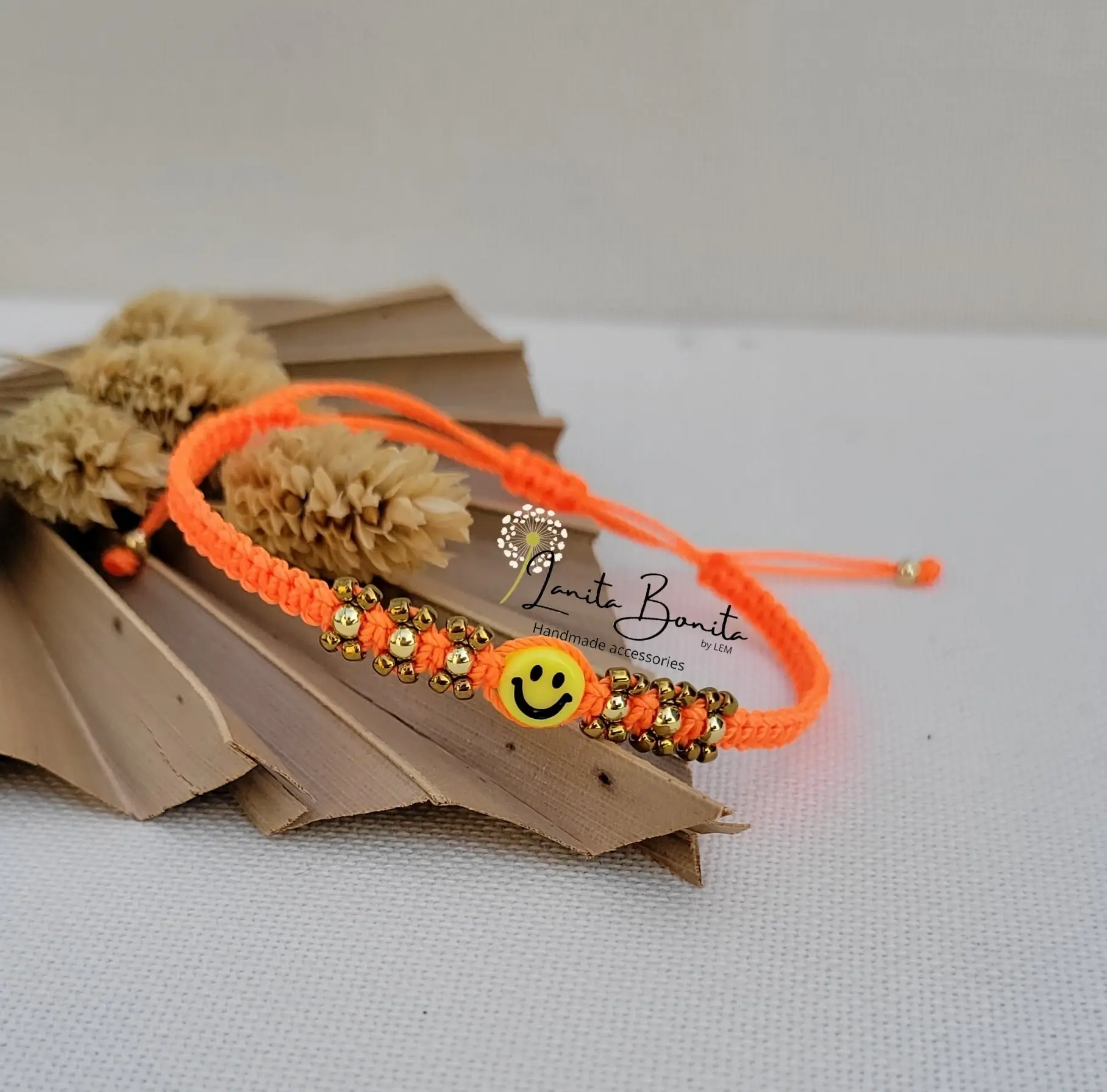 Happy Face Neon Bracelet