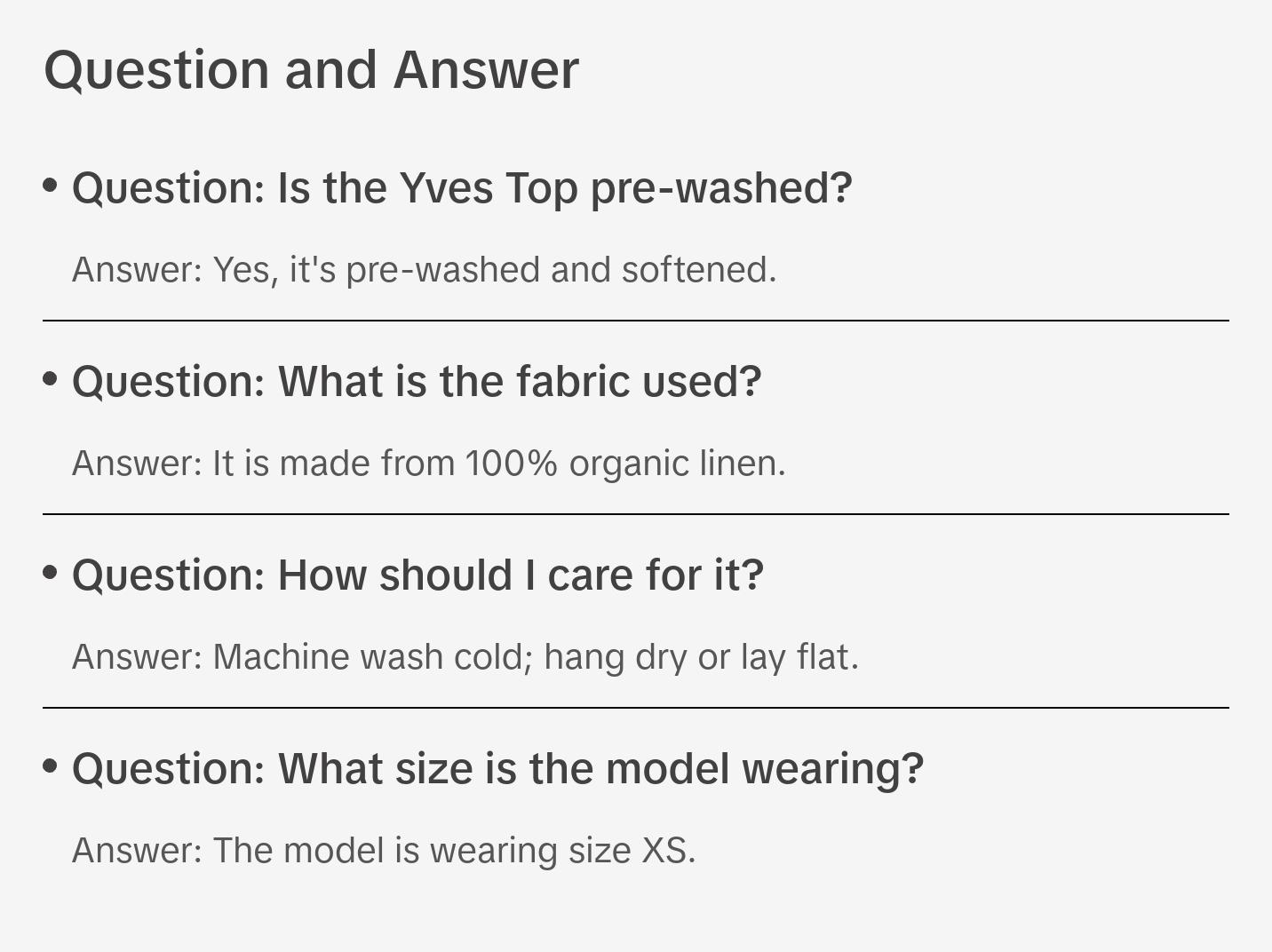 Yves Linen Top - Tangier