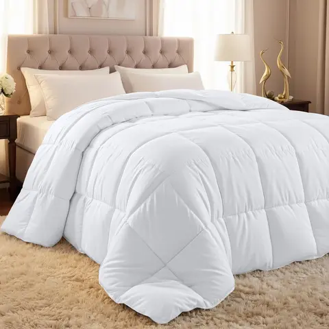 Utopia Bedding Comforter Duvet Insert, Quilted Comforter with Corner Tabs, Box Stitched Down Alternative Comforter