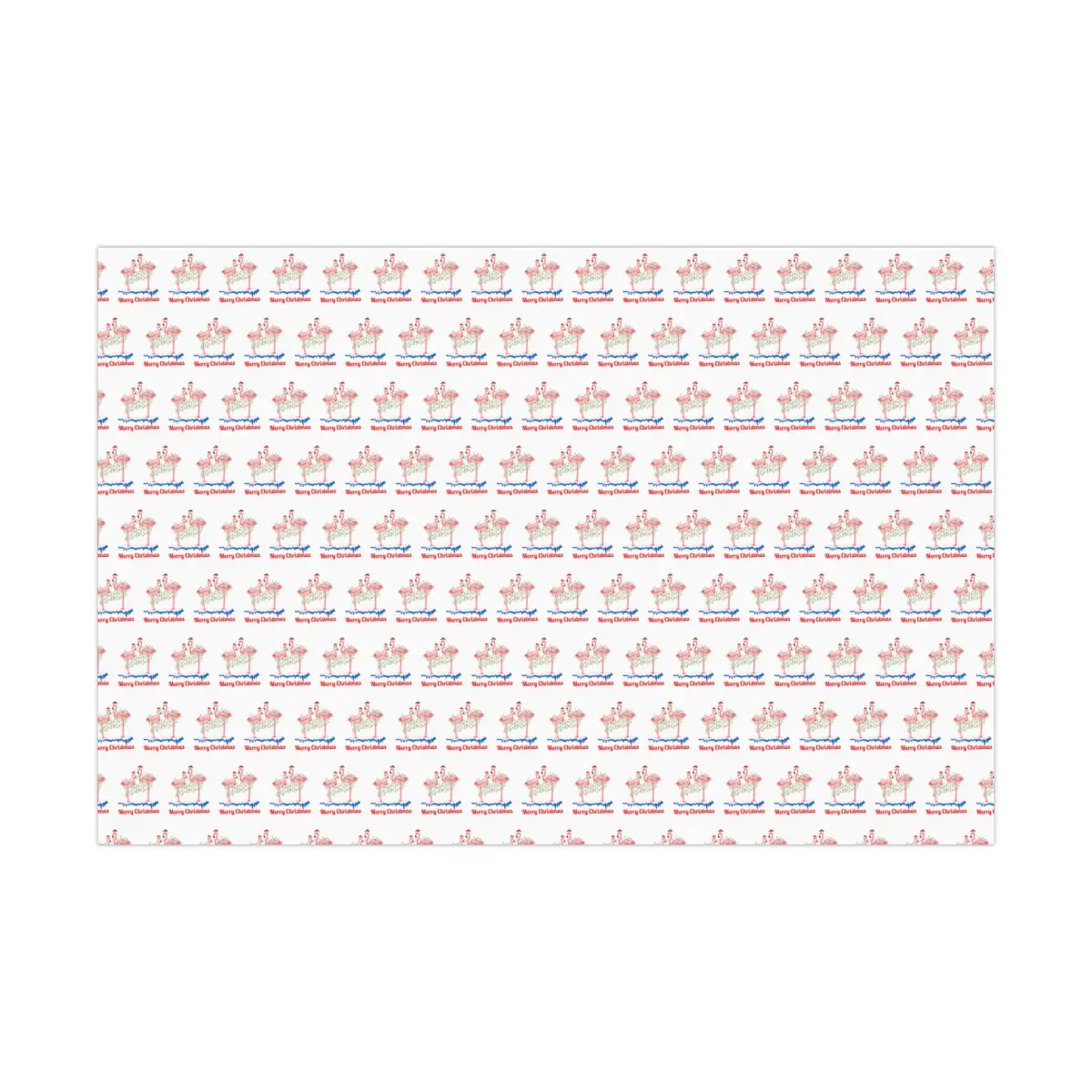 Flamingo Christmas Gift Wrap Papers