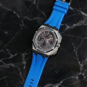Rubber Strap for Audemars Piguet Royal Oak Offshore (44mm) - Gulfstream Blue