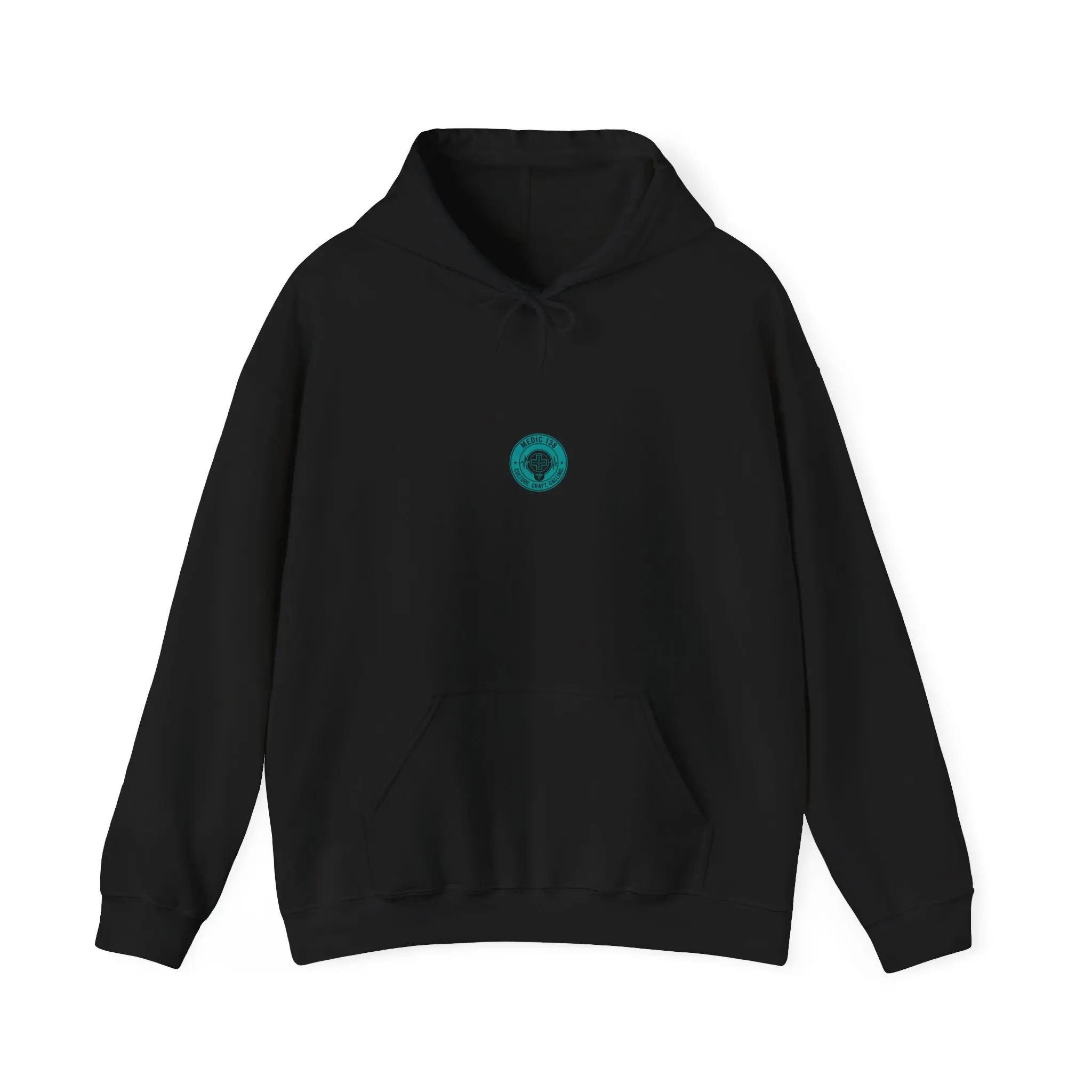 Medic 138 Circle Logo Hoodie - EMS Paramedic Sweatshirt - First Responder Heavy Blend Pullover - Unisex Gift for EMT