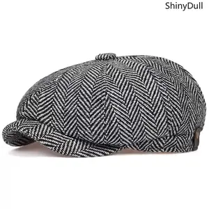 Tweed Gatsby Hat - Men's Newsboy Cap, Flat-Top Golf Cap, Unisex Style for Fathers & Women, One Piece Includes One Hat