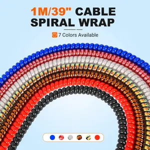 Addmotor Cable Spiral Wrap 1 &2 M Length Cable Management Solution to Organize Cords