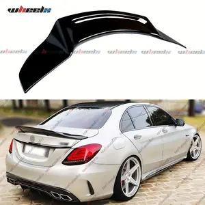 2015-2021 Mercedes-Benz W205 C-Class & C63 4-Door Sedan (Not for Convertible/Coupe)| R-Style Duckbill Trunk Spoiler| Fits C160/C180/C200/C250/C300/C400/C450
