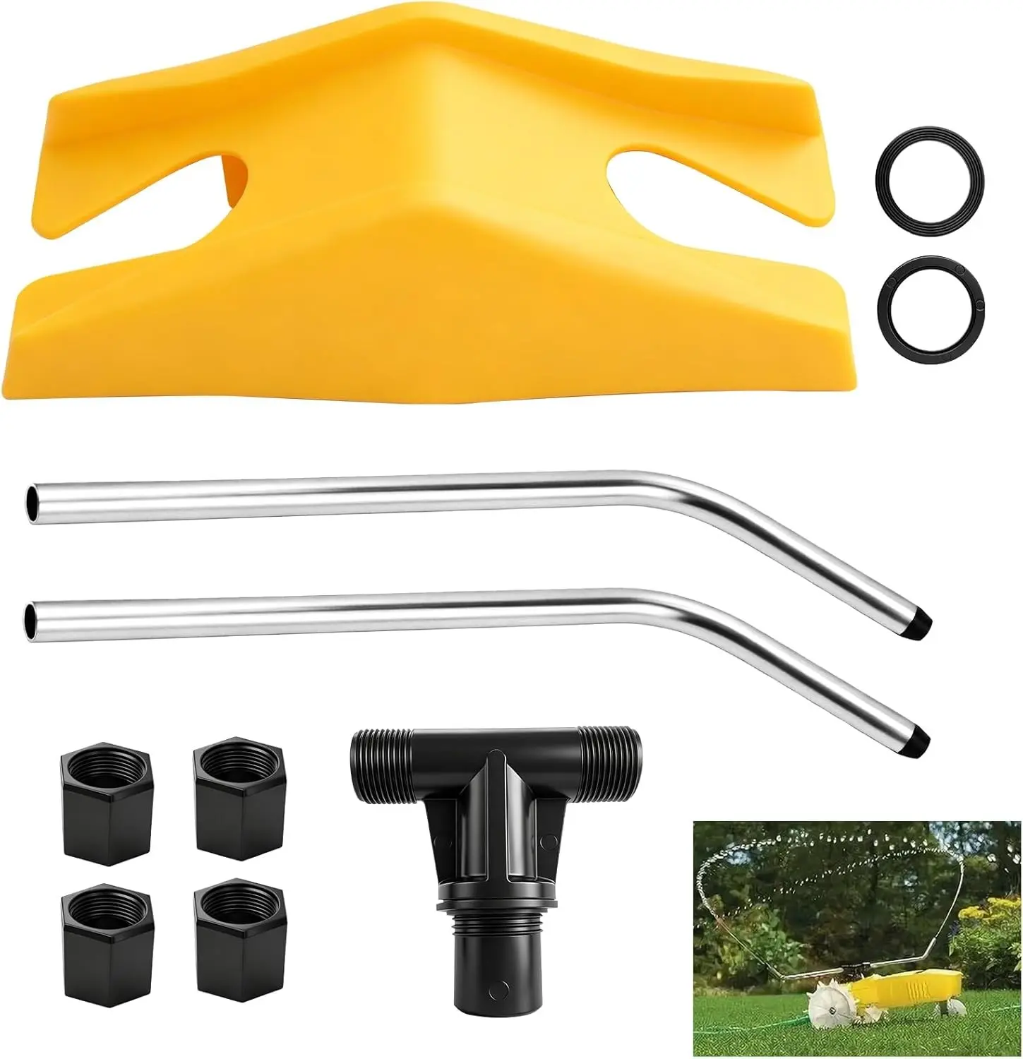 Traveling Sprinkler Arms, Tee Replacement Assembly & Traveling Tractor Sprinkler Kit Compatible for Efficient Watering Of Lawns, Gardens And Yards