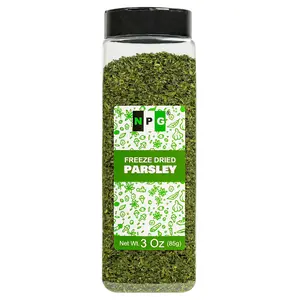 NPG Freeze-Dried Parsley Flakes 3 Oz - Dehydrated Chopped Parsley for Cooking, Soups, Pasta & Garnish - Non-GMO, Gluten-Free, Green Leafy Curly Herb - Spice, Flavor Taffy